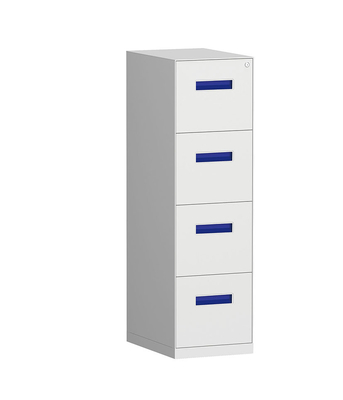 OEM ODM 5mm Edge Vertical 4 Drawer Filing Cabinet  0.6mm Thickness