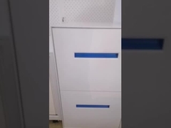 La poudre a enduit le tiroir en acier vertical en métal 4 de meubles d'archivage que le Cabinet inclinent résistant