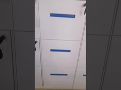 meuble d'archivage en acier vertical de meuble d'archivage vertical de 3 tiroirs de bord de 5mm avec la barre accrochante