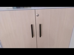 Amincissez le Cabinet de porte d'oscillation du bord 5mm que les doubles couches plaquent le Cabinet en acier de bureau