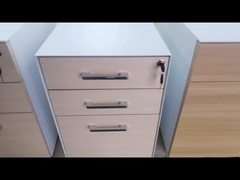 Cabinet en bois de piédestal de tiroir de Front Chrome Plating Handle BBF 3 pour le remplissage