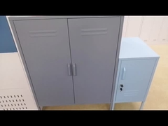 Pied réglable du meuble de rangement 4 minces modernes en métal de porte d'oscillation de style