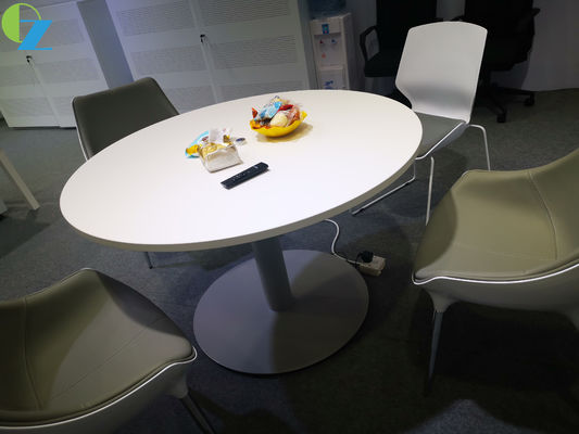 White Round Or Square Meeting Table Coffee Table And Negociation Desk
