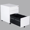 Customizable Side Open Three Drawer Mobile Pedestal Cabinet  0.6mm Thickness