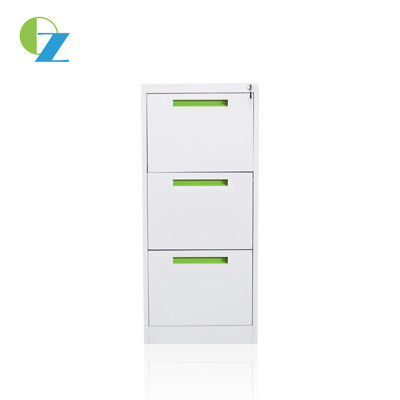 RAL Color 3 Drawer Lateral File Cabinet Metal Rust Resistance