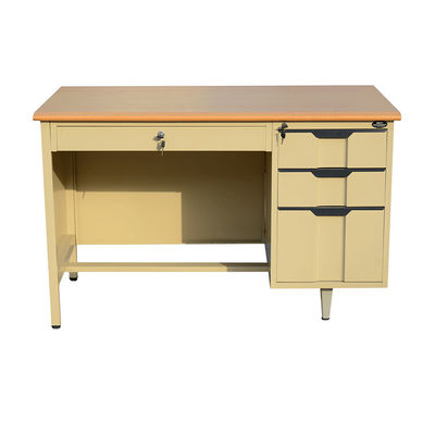 Office Workstation Desk H750*W1200*D600MM Stable Cold Pressed Plates Environmentally Friendly Plastic Powder Raw Materials  Any RAL Color 50kg Weight