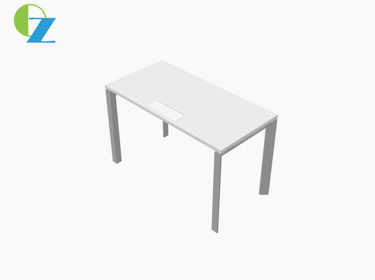 Modern MFC One Person Office Workstation Desk Minimalist White Color
