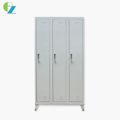 Changing Room Furniture Office Furniture Steel Employee Storage Lockers 3 Door
